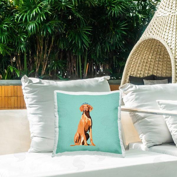 Stupell Industries Amelia Noyes | Royal Pointer Dog Printed Throw Pillow