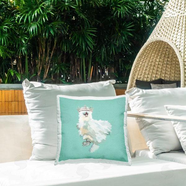 Stupell Industries Amelia Noyes | Royal Silkie Chicken Printed Throw Pillow