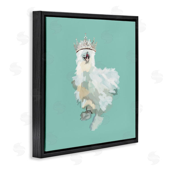 Stupell Industries Amelia Noyes | Silkie Chicken In Crown Wall Art