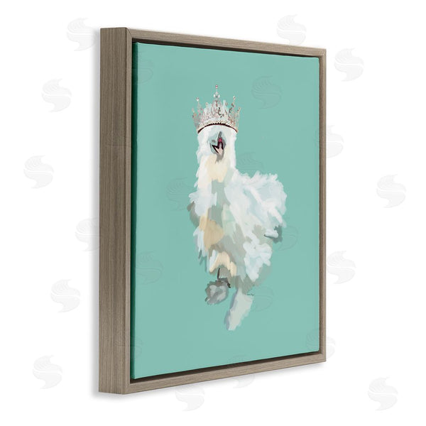 Stupell Industries Amelia Noyes | Silkie Chicken In Crown Wall Art