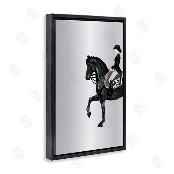 Stupell Industries Amelia Noyes | Silver Rider Jockey