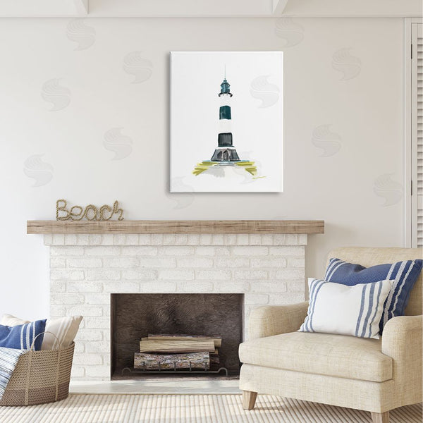 Stupell Industries Amelia Noyes | Simple Modern Lighthouse Wall Art