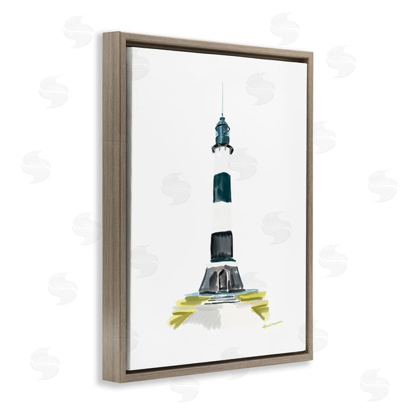 Stupell Industries Amelia Noyes | Simple Modern Lighthouse Wall Art