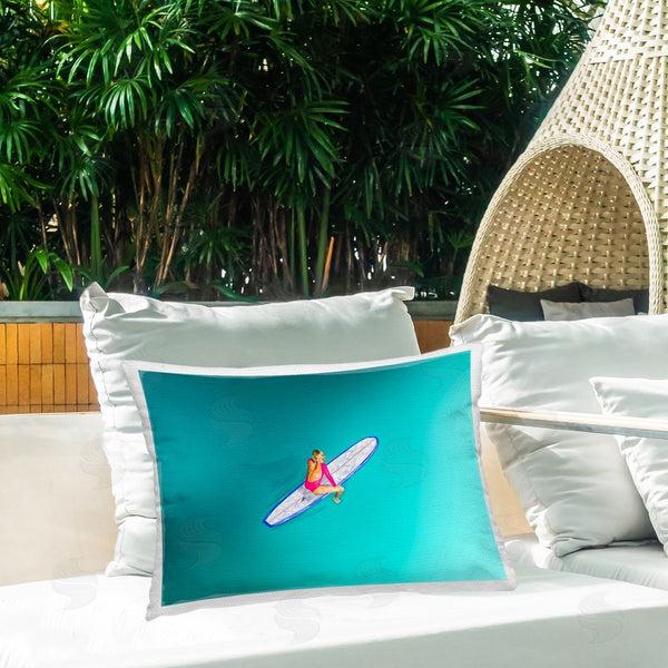 Stupell Industries Amelia Noyes | Sitting On Peaceful Surfboard