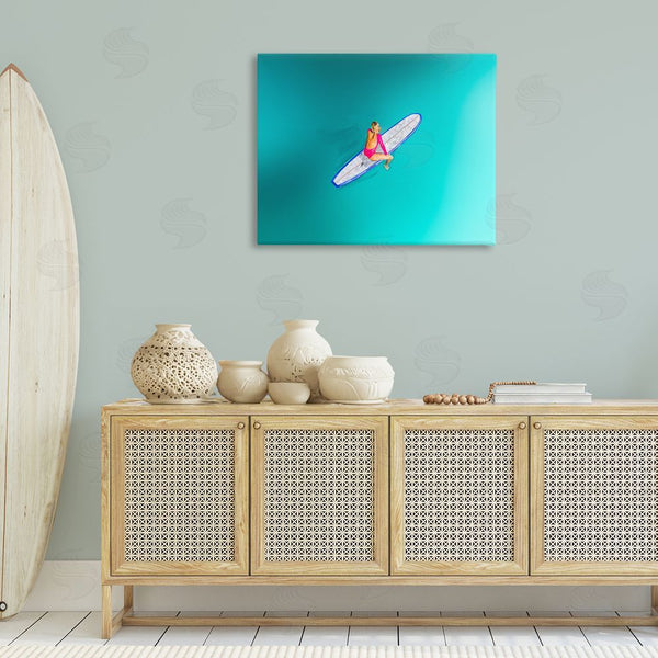 Stupell Industries Amelia Noyes | Sitting On Peaceful Surfboard Wall Art
