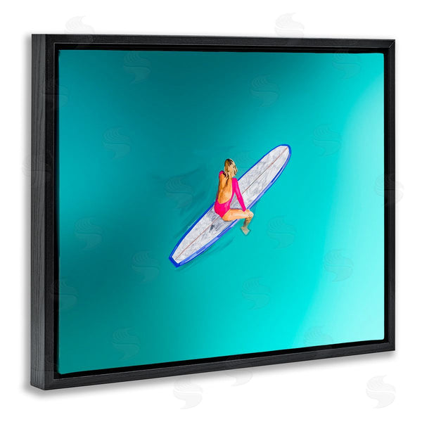 Stupell Industries Amelia Noyes | Sitting On Peaceful Surfboard Wall Art
