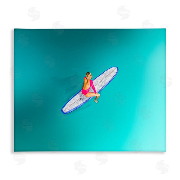 stupell industries Amelia Noyes | Sitting on Peaceful Surfboard Wall Art