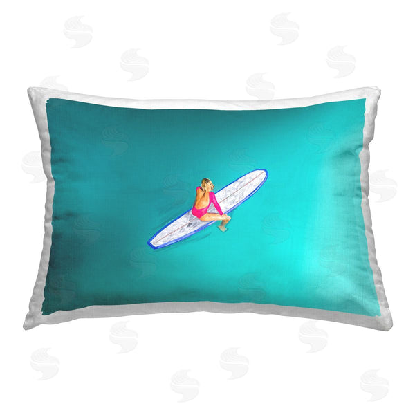 stupell industries Amelia Noyes | Sitting on Peaceful Surfboard