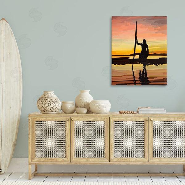 Stupell Industries Amelia Noyes | Sunset Surfer Silhouette Wall Art