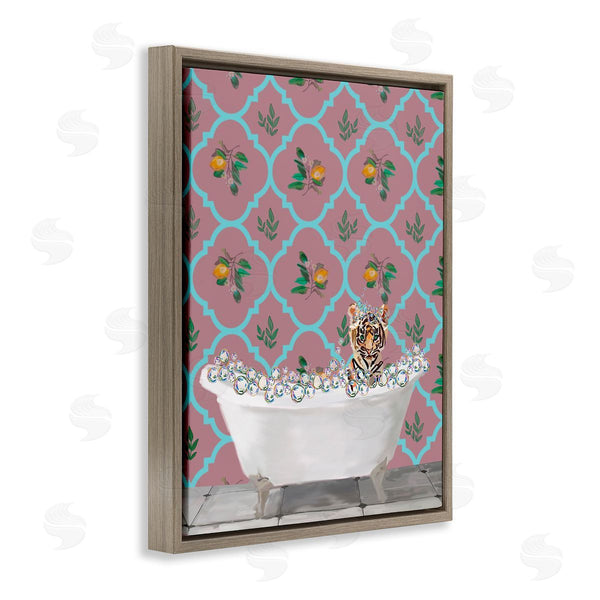 Stupell Industries Amelia Noyes | Tiger Cub In Bath Wall Art