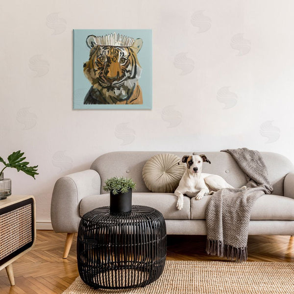 Stupell Industries Amelia Noyes | Tiger In Tiara Portrait Wall Art