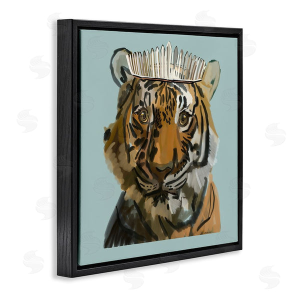 Stupell Industries Amelia Noyes | Tiger In Tiara Portrait Wall Art
