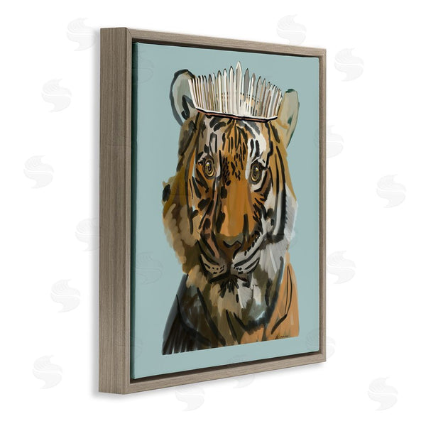 Stupell Industries Amelia Noyes | Tiger In Tiara Portrait Wall Art