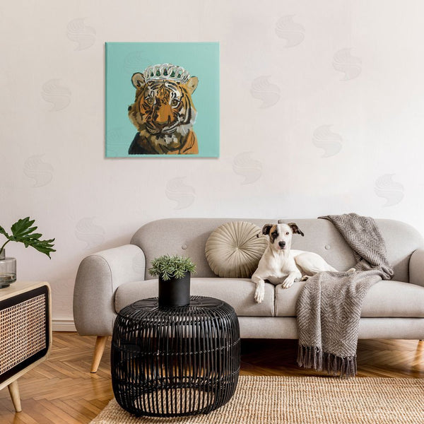 Stupell Industries Amelia Noyes | Tiger Wearing Crown Wall Art