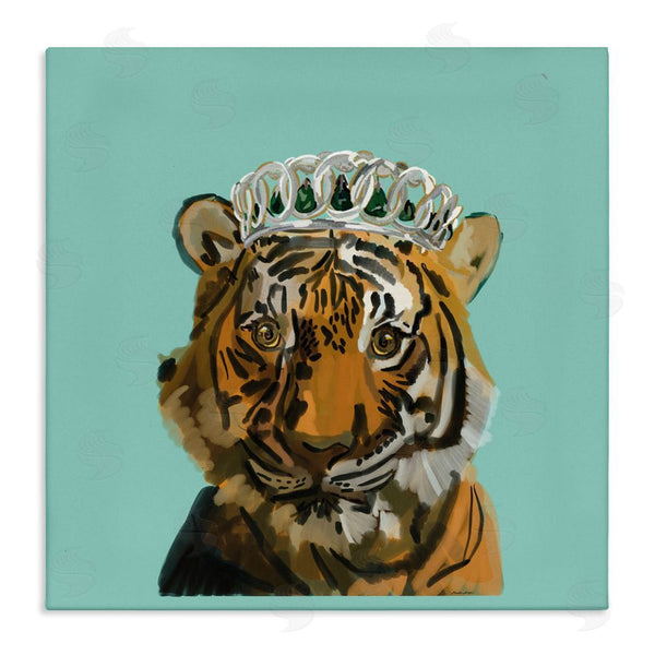 stupell industries Amelia Noyes | Tiger Wearing Crown Wall Art