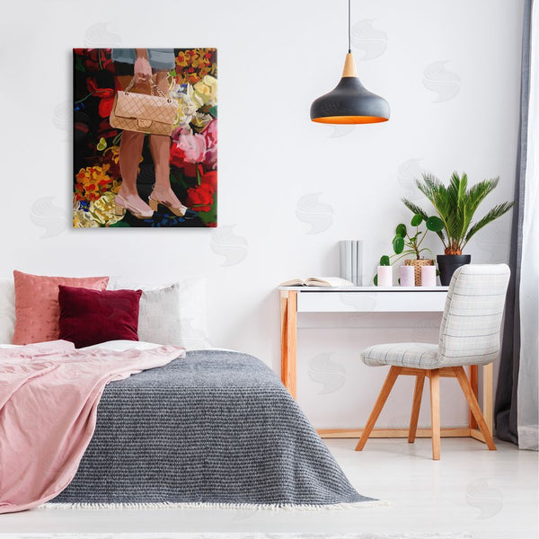 Stupell Industries Amelia Noyes | Trendy Girl With Handbag Wall Art