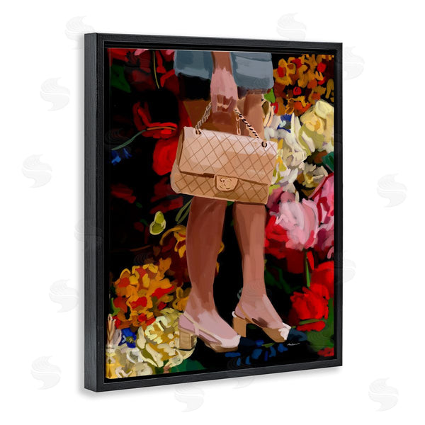 Stupell Industries Amelia Noyes | Trendy Girl With Handbag Wall Art