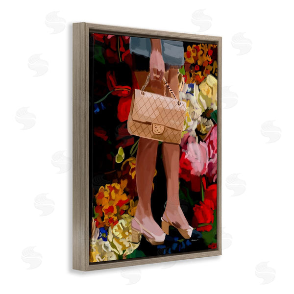 Stupell Industries Amelia Noyes | Trendy Girl With Handbag Wall Art
