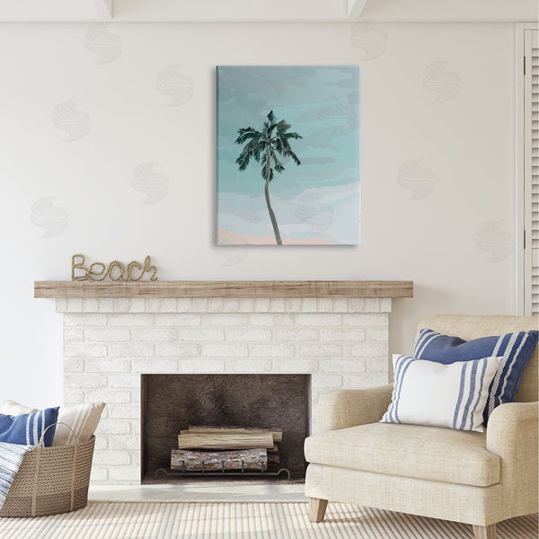 Stupell Industries Amelia Noyes | Tropical Palm Tree Sky Wall Art