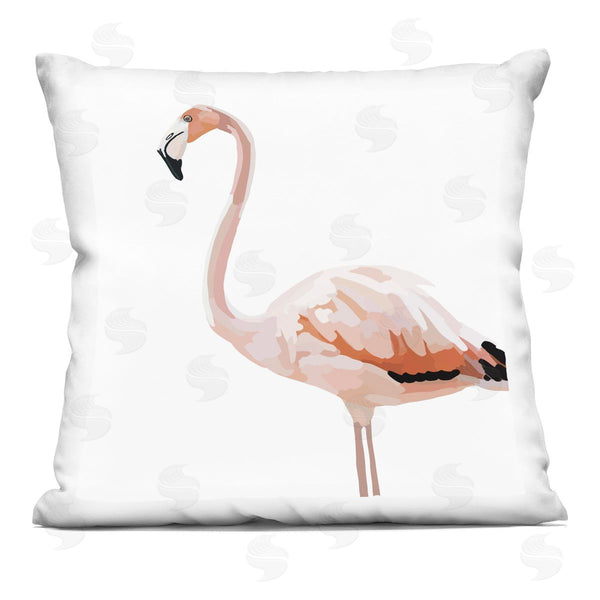 stupell industries Amelia Noyes | Tropical Pink Flamingo Bird Casual Animal Printed Throw Pillow