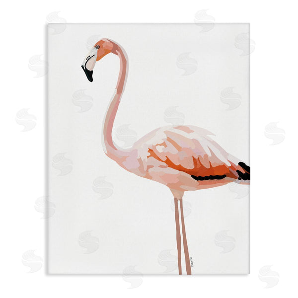 stupell industries Amelia Noyes | Tropical Pink Flamingo Bird Casual Animal Design Wall Art