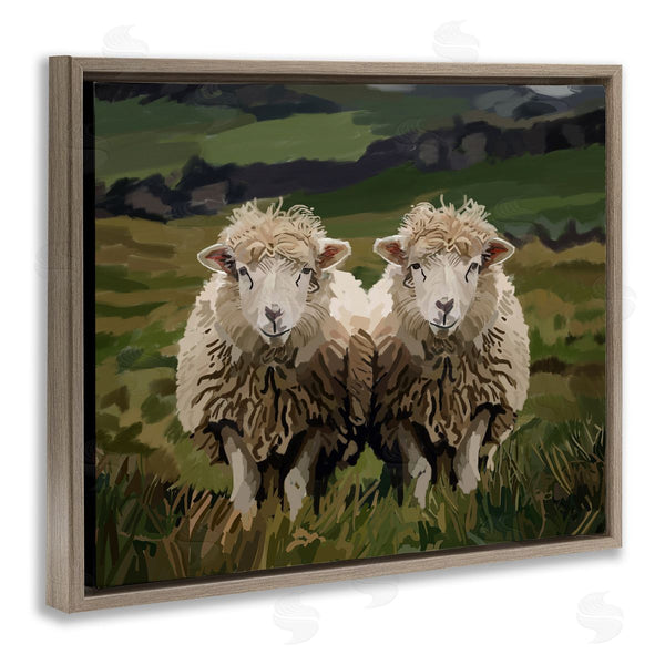 Stupell Industries Amelia Noyes | Twin Sheep In Pasture