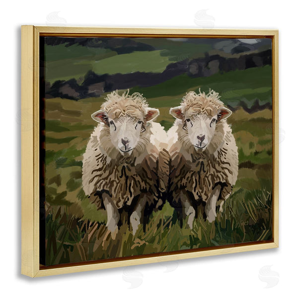 Stupell Industries Amelia Noyes | Twin Sheep In Pasture