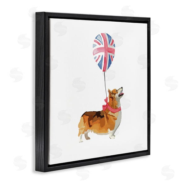 Stupell Industries Amelia Noyes | UK Royal Corgi Dog Balloon Wall Art