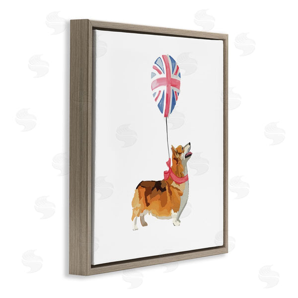 Stupell Industries Amelia Noyes | UK Royal Corgi Dog Balloon Wall Art