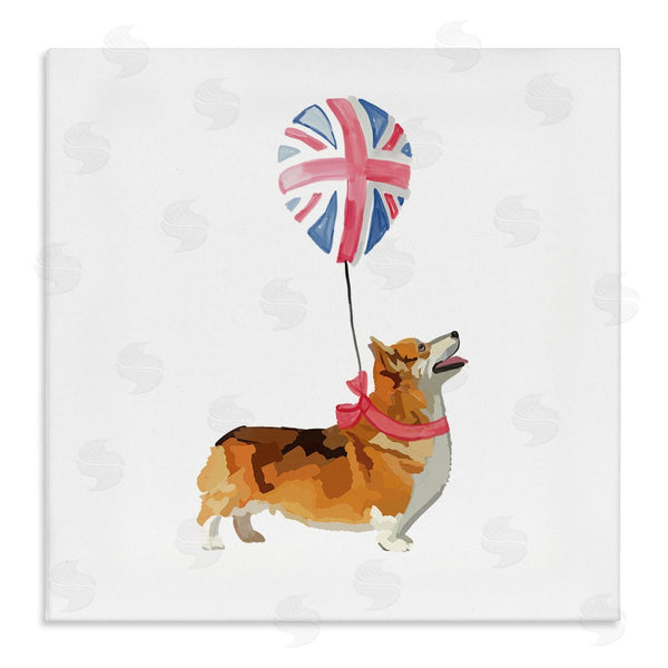 stupell industries Amelia Noyes | UK Royal Corgi Dog Balloon Wall Art