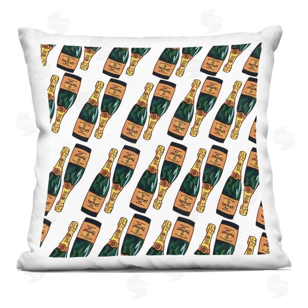 stupell industries Amelia Noyes | Upscale Champagne Bottle Glam Pattern Printed Throw Pillow