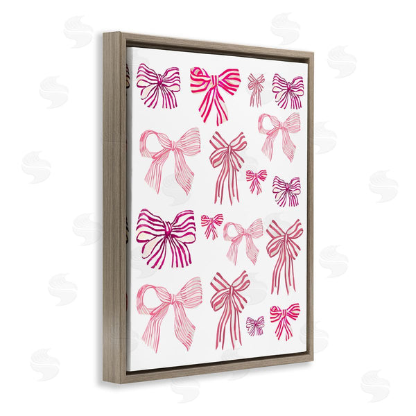 Stupell Industries Amelia Noyes | Varied Pink Bows Wall Art