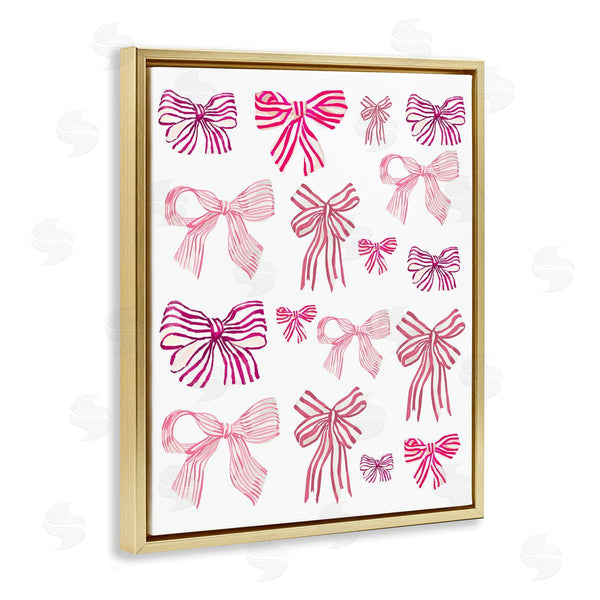 Stupell Industries Amelia Noyes | Varied Pink Bows Wall Art