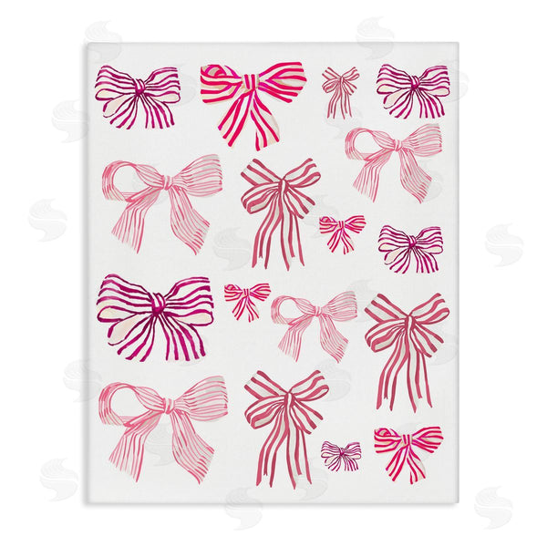 Stupell Industries Amelia Noyes | Varied Pink Bows Wall Art