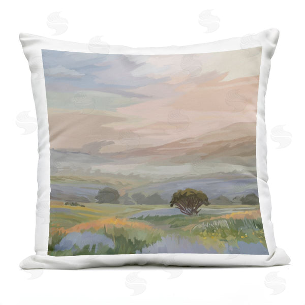 Stupell Industries Amelia Noyes | Warm Sunrise Over California Mountains Printed Throw Pillow