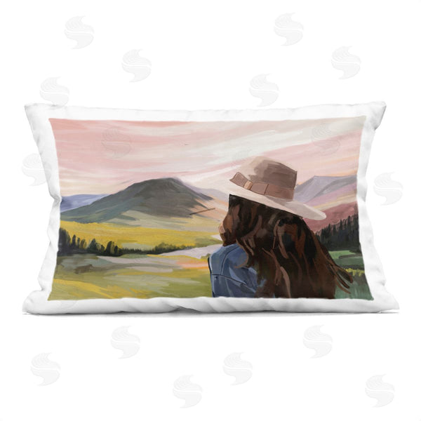 stupell industries Amelia Noyes | Western Peace Scenery Printed Throw Pillow
