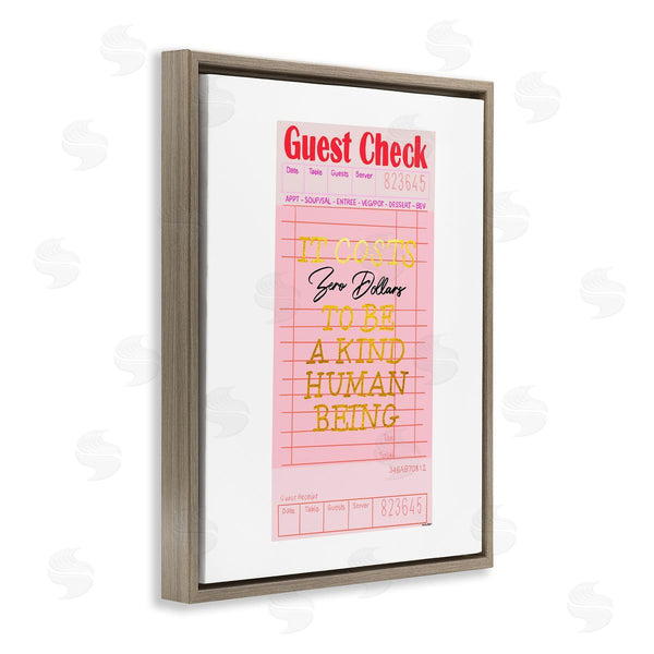 Stupell Industries Amelia Noyes | Zero Dollars To Be Kind