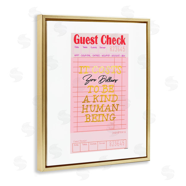 Stupell Industries Amelia Noyes | Zero Dollars To Be Kind