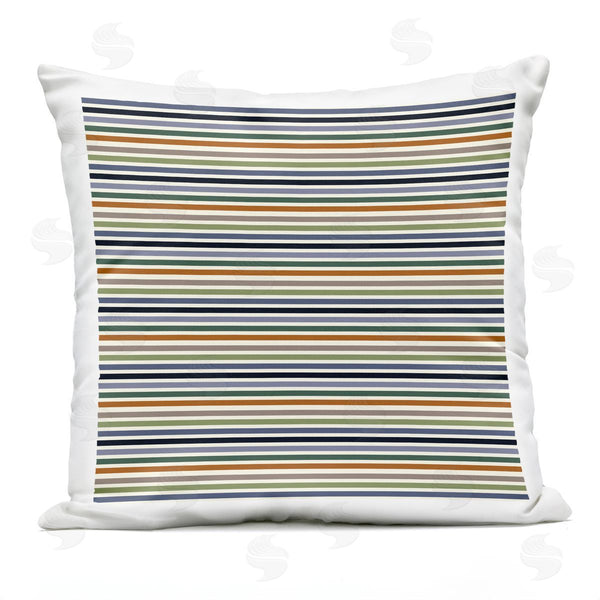 Stupell Industries Amy Brinkman | Alternating Muted Stripes Pattern Printed Throw Pillow