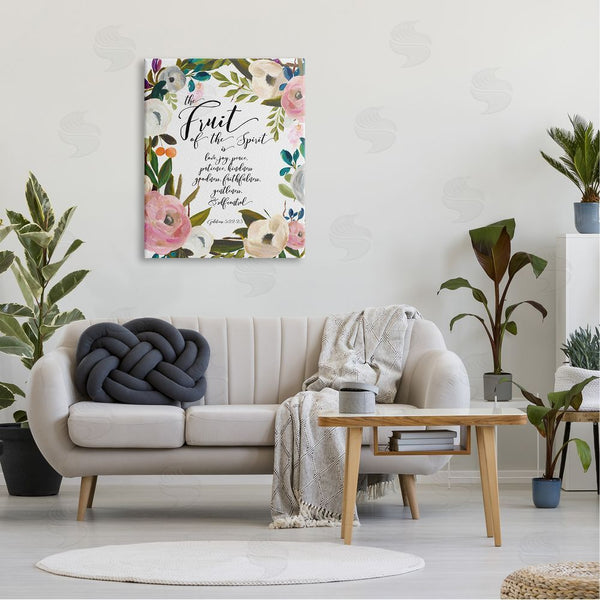 Stupell Industries Amy Brinkman | Fruit Of The Spirit Religious Faith Calligraphy Passage Wall Art
