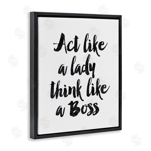 Stupell Industries Amy Brinkman | Lady Boss Calligraphy Sign Girl Power Design Wall Art