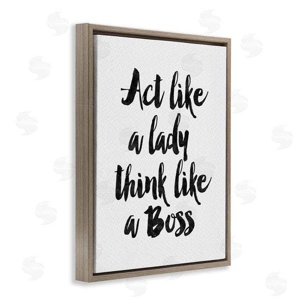 Stupell Industries Amy Brinkman | Lady Boss Calligraphy Sign Girl Power Design Wall Art