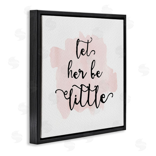 Stupell Industries Amy Brinkman | Let Her Be Little Nursery Baby Calligraphy Wall Art