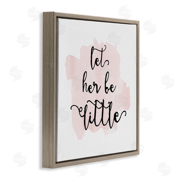 Stupell Industries Amy Brinkman | Let Her Be Little Nursery Baby Calligraphy Wall Art