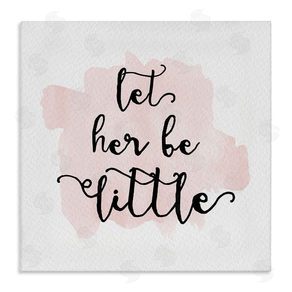stupell industries Amy Brinkman | Let Her Be Little Nursery Baby Calligraphy Wall Art