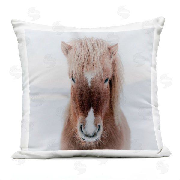 Stupell Industries Amy Brinkman | Majestic Brown Horse Niveous Winter Landscape Printed Throw Pillow