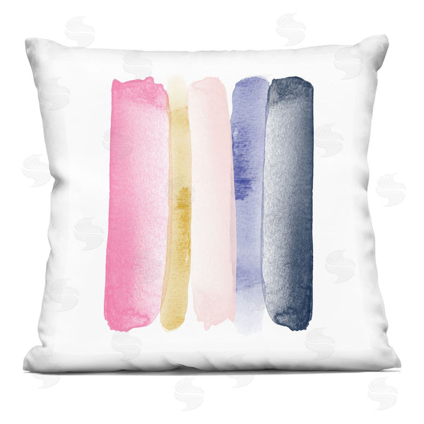 stupell industries Amy Brinkman | Modern Pastel Stripe Pattern Printed Throw Pillow