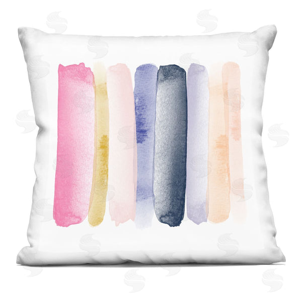 stupell industries Amy Brinkman | Pastel Abstract Brush Strokes Printed Throw Pillow
