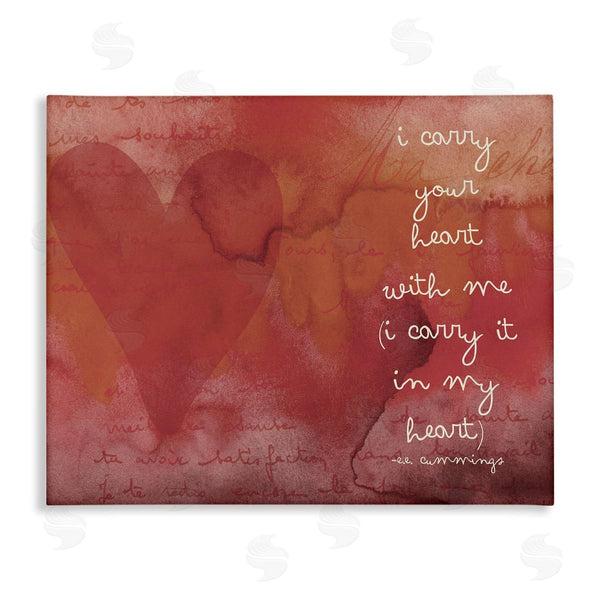 stupell industries Amy Brinkman | Romantic Love Quote Red Heart Design Typography Wall Art