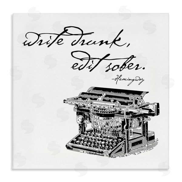 stupell industries Amy Brinkman | Vintage Hemmingway Script Quote Classic Typewriter Motif Wall Art